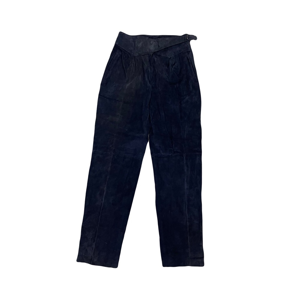 Vintage Canda C&A Genuine Leather Pants - Navy size 42